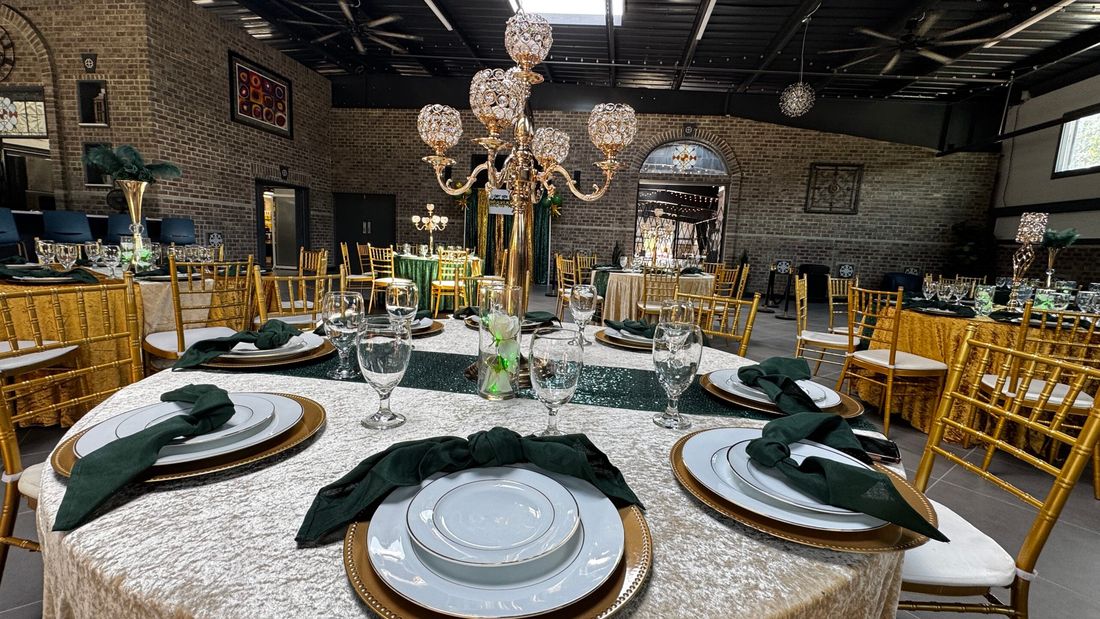 A wedding reception underway in Crescent Station’s event floor.